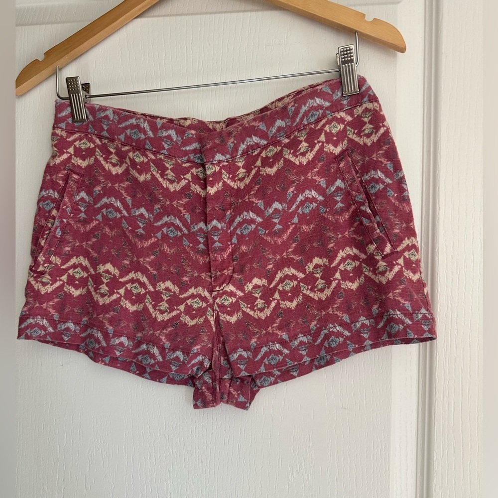 Free people linen shorts size 4 pre-owned